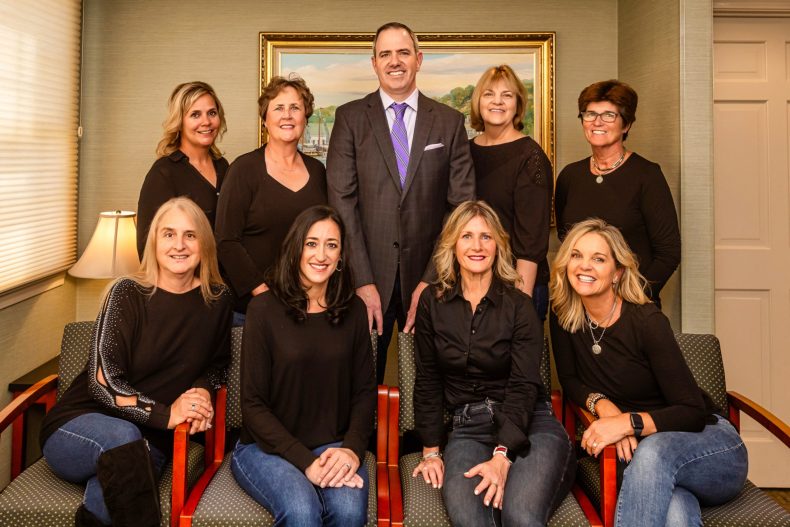 Dr. Robillard with the staff